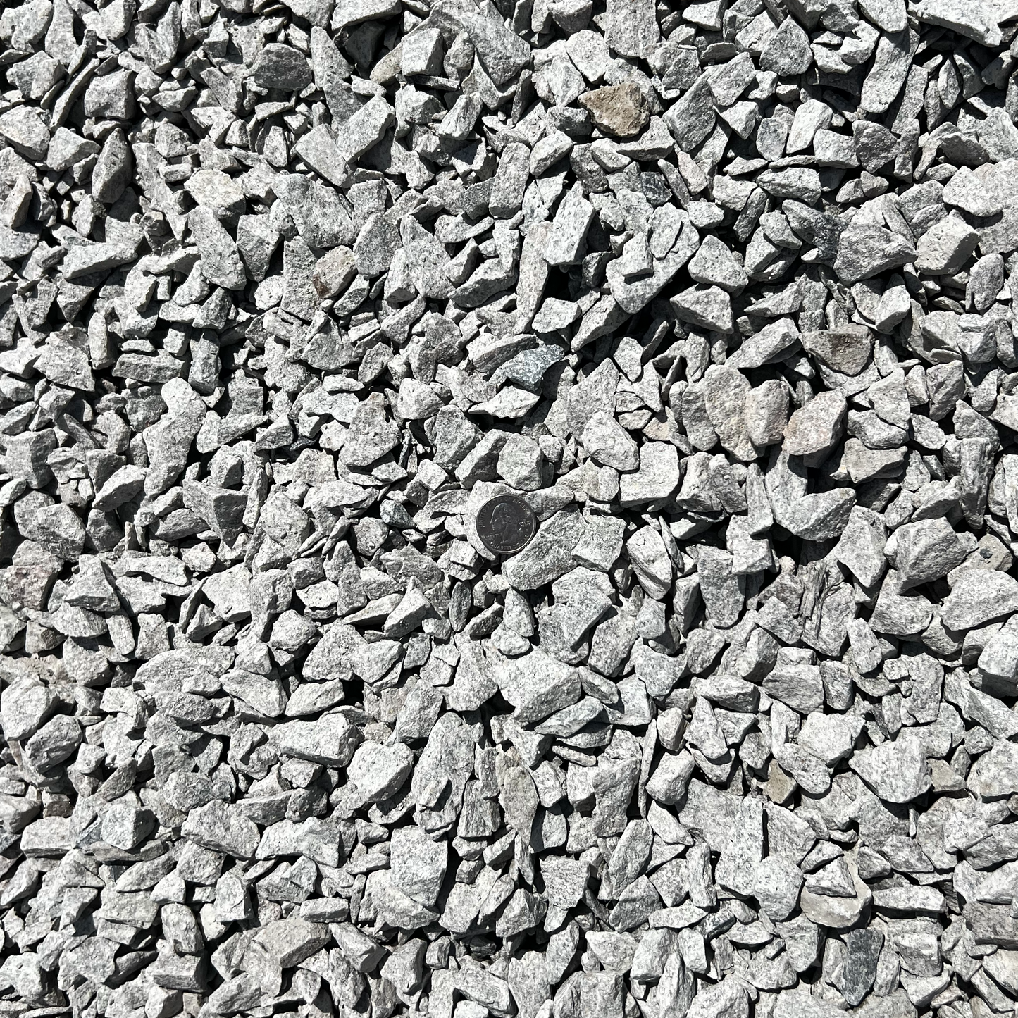 Gray Crushed Rock ¾"