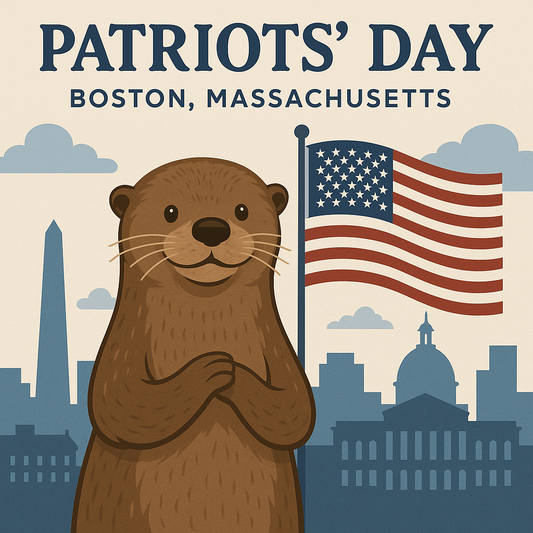 Happy Patriots' Day from all of us at Ottr Landscape Supply! 🦦🇺🇸