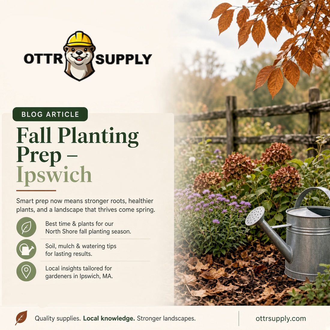Prepping an Ipswich Yard for Fall Planting Season