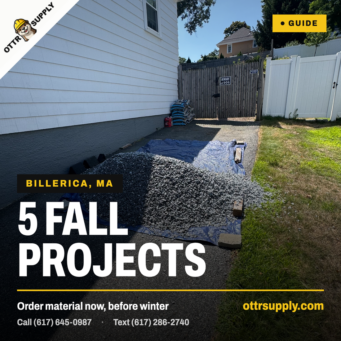 5 Fall Projects a Billerica Homeowner Should Order Material For Now