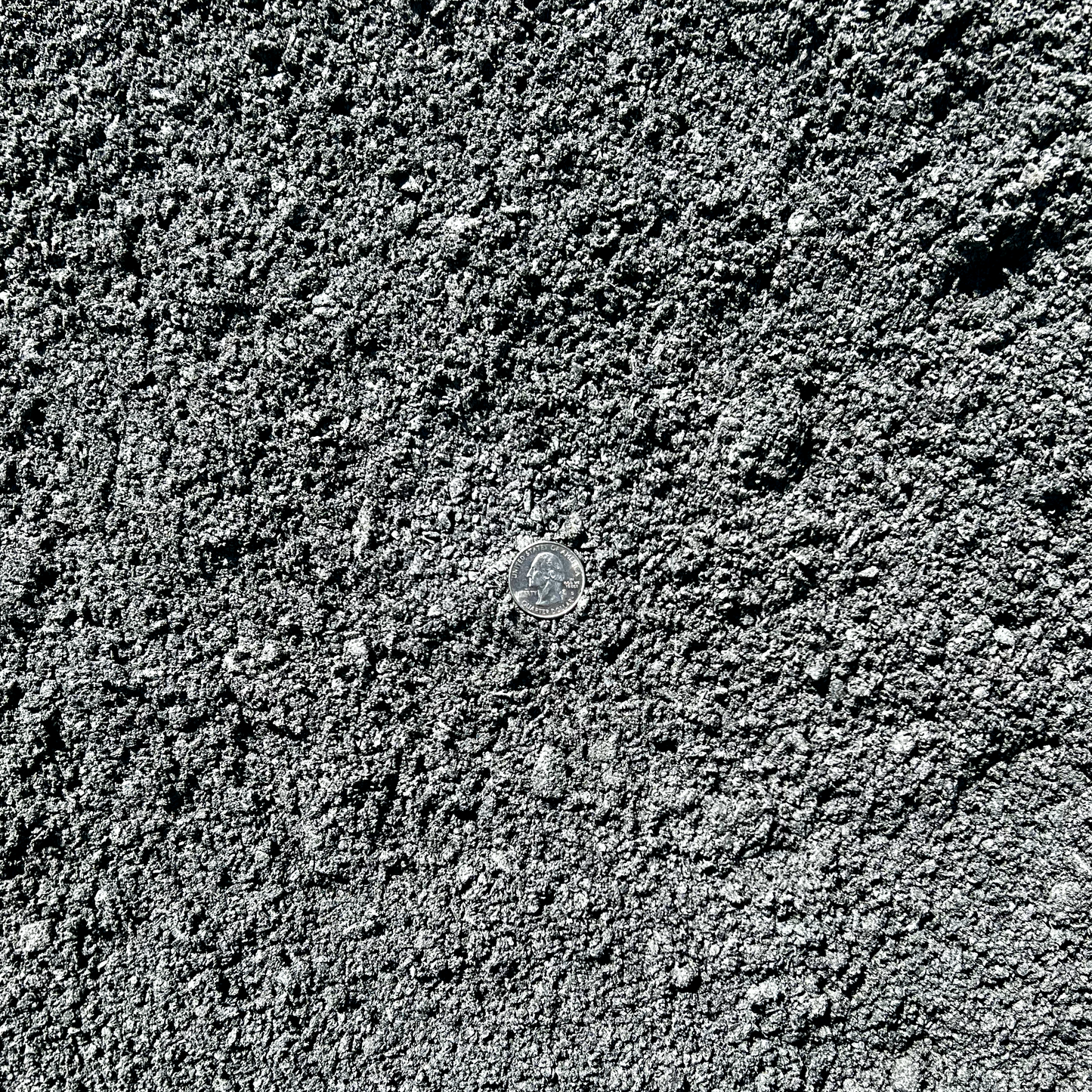 #10 stone dust close-up — quarter-minus granite screenings for paver joints and walkway base