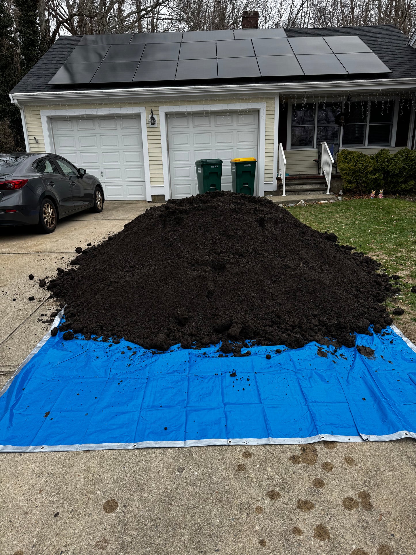 Horticultural soil mix pile — bulk delivery for commercial growers