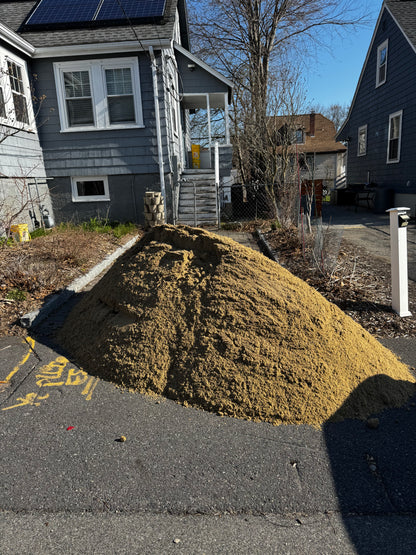 Concrete sand pile at the Ottr Supply yard